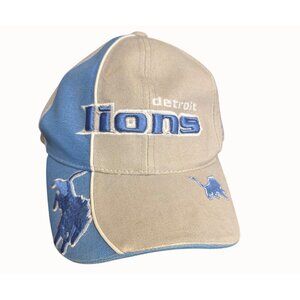 Reebok NFL Pro Line Detroit‎ Lions Blue & Beige Adjustable Cap